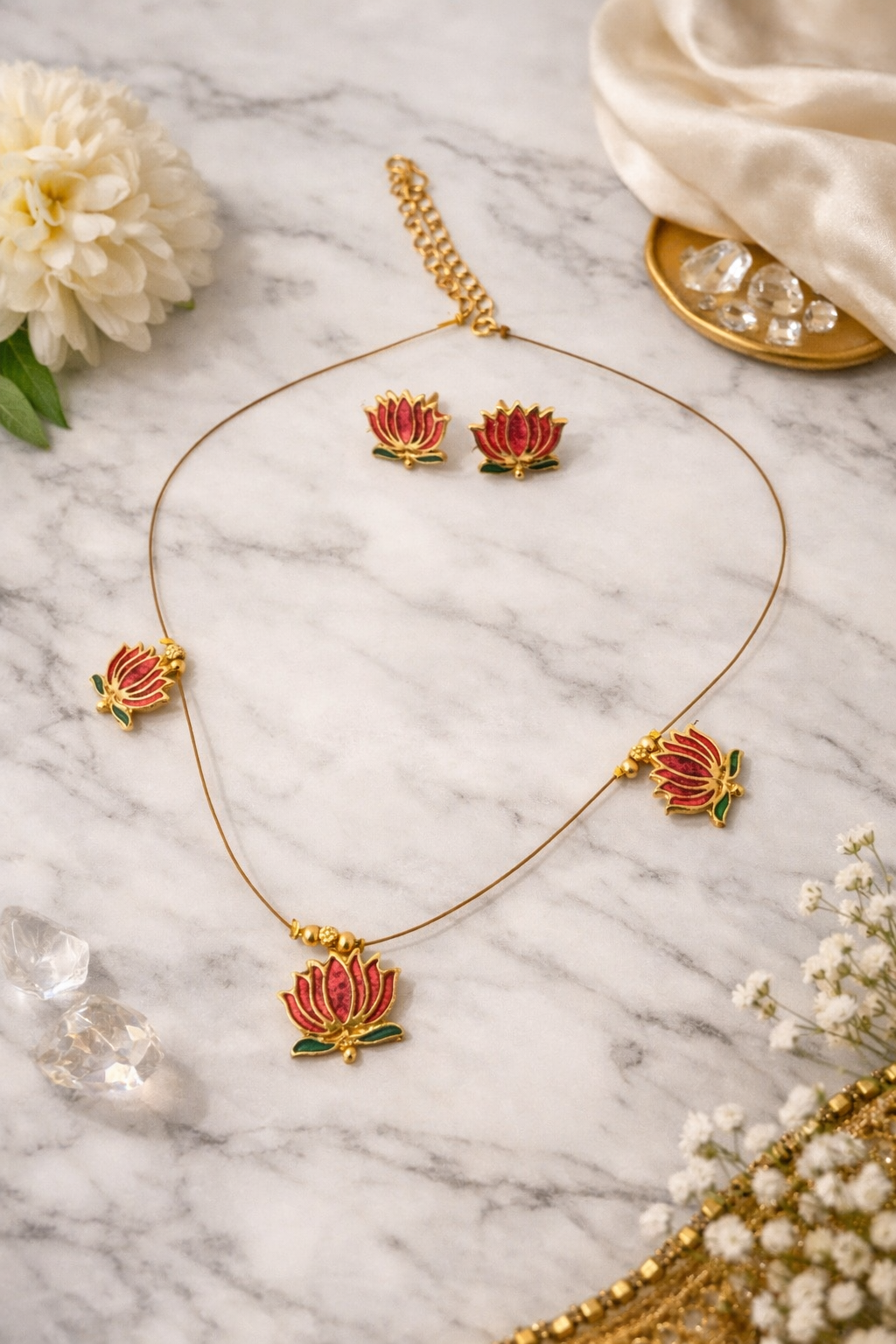 𝟑 𝐋𝐨𝐭𝐮𝐬 𝐅𝐥𝐨𝐰𝐞𝐫𝐬 𝐈𝐧𝐯𝐢𝐬𝐢𝐛𝐥𝐞 𝐂𝐡𝐚𝐢𝐧 𝐒𝐞𝐭